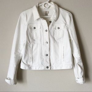 Loft White Jean Jacket